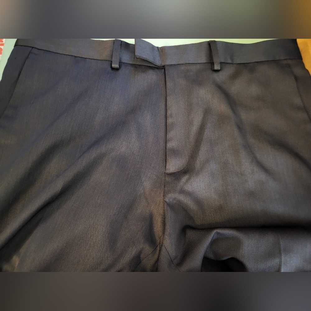 Mens Kenneth Cole Dark Navy Dress Pants sz 36x32 - Picture 2 of 4